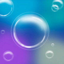 彩色泡泡水泡透明泡泡素材