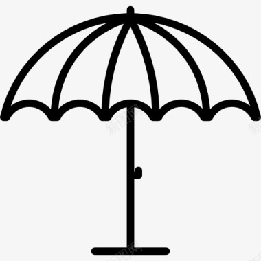 炎热沙滩伞图标图标