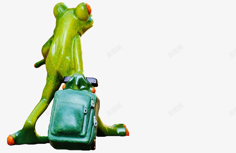 青蛙的旅行png免抠素材_88icon https://88icon.com 卡通 旅行人 绿色 行李箱 青蛙