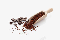 可可粉咖啡豆高清图片