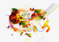 缤纷潮流素材