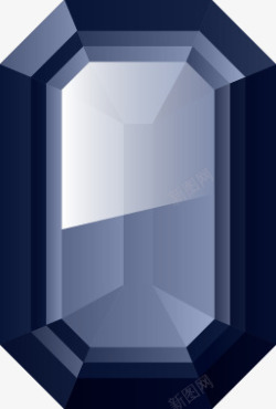 深蓝色钻石彩色钻石装饰元素高清图片