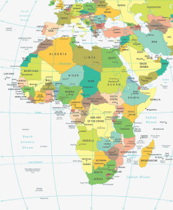 非洲地图素材