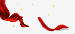 国庆节活动红色国庆节日活动彩带飘带高清图片