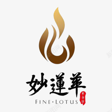 狮子图案图标妙莲华佛教LOGO图标图标