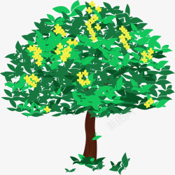 绿化树绿化景观桂花树矢量图高清图片