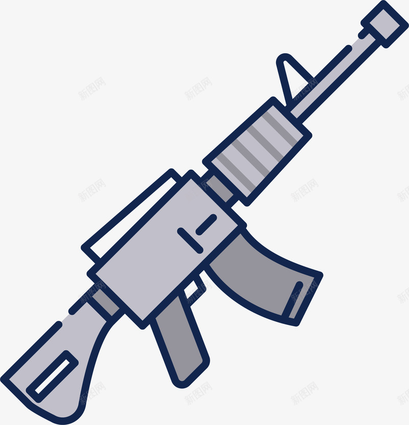 卡通枪装饰png免抠素材_88icon https://88icon.com 军事武器 军用枪 危险用品 各种枪 狙击枪 现代科技 矢量枪