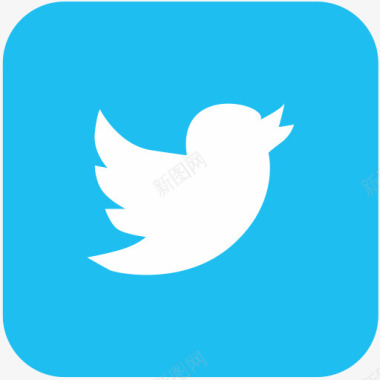 气泡标志鸟标志标识推特社交网络图标图标