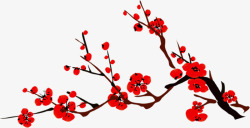 红色花儿红梅高清图片