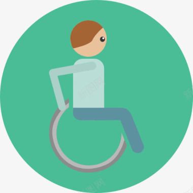 医疗帮助轮椅图标图标