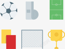 足球比赛裁判工具矢量图素材