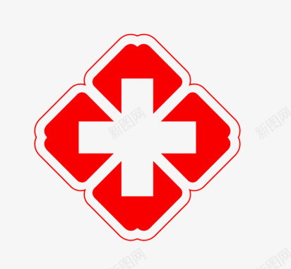 医院临床医院红十字标志图标图标