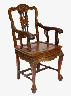 中国传统老式红酸枝椅子素材
