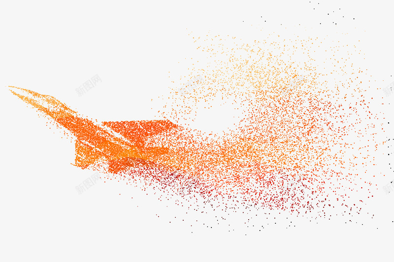 橙色圆点粒子剪影psd免抠素材_88icon https://88icon.com 体育 橙色 活力 粒子 粒子剪影 粒子圆点 色彩 运动 运动会 飞机