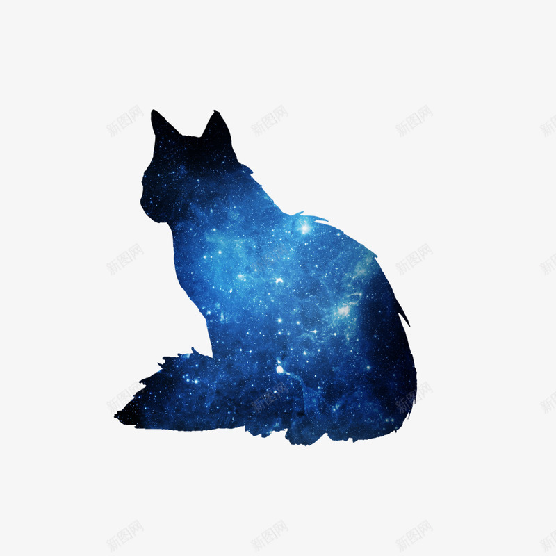 猫咪星空OVOpng免抠素材_88icon https://88icon.com 免扣 动物 星空 猫