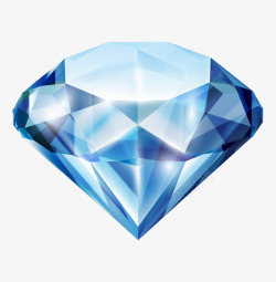 蓝色宝石三角形宝石高清图片