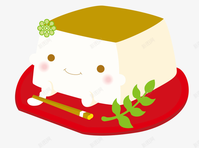 卡通可爱豆腐png免抠素材_88icon https://88icon.com 创意豆腐 卡通豆腐 矢量豆腐 蔬菜 豆腐 豆腐矢量图 食材 食物