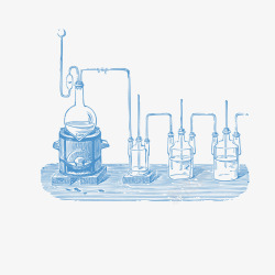 化学物品卡通化学实验矢量图高清图片