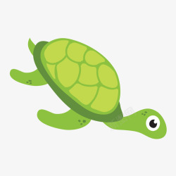 绿色的海龟矢量图素材