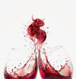 一杯红酒红色酒杯元素高清图片