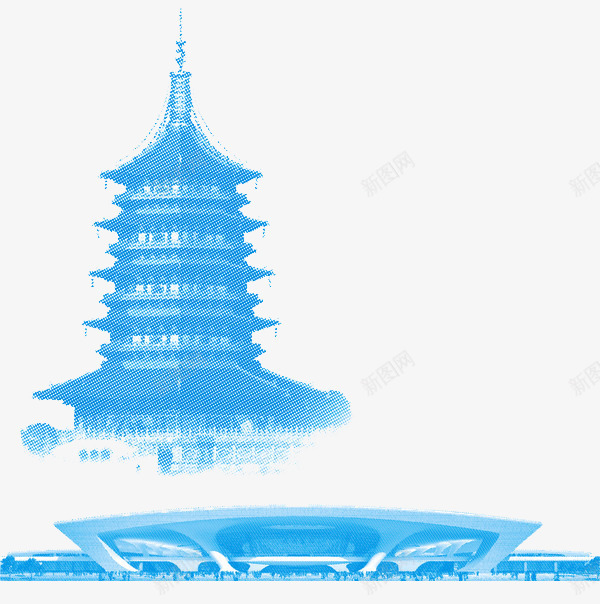 白塔png免抠素材_88icon https://88icon.com 建筑 房屋 杭州 杭州建筑 白塔 美景