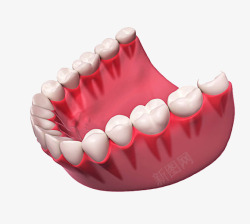卡通的假牙一副人口假牙简图高清图片