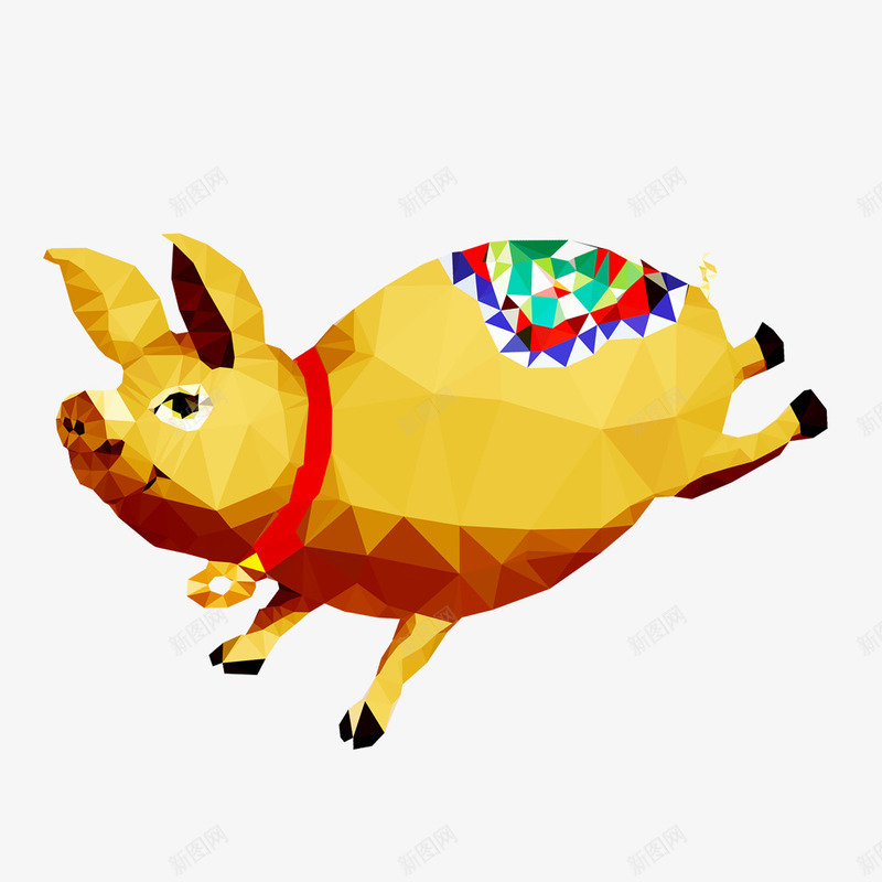 华丽金猪金饰装饰元素png免抠素材_88icon https://88icon.com 华丽 绚丽花纹 装饰 金子 金猪 金色 金饰