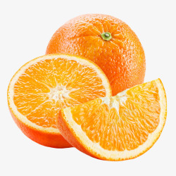 橙子免抠下载橙色香甜水果切碎的奉节脐橙实物高清图片