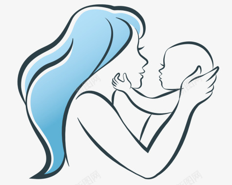 婴儿用品素材母亲图标图标