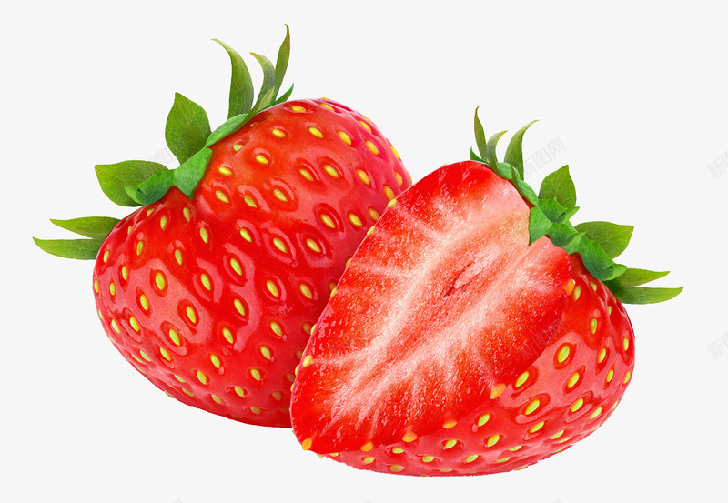 鲜红的草莓水果背景png免抠素材_88icon https://88icon.com 水果 素材 背景 草莓 草莓横切面 鲜红