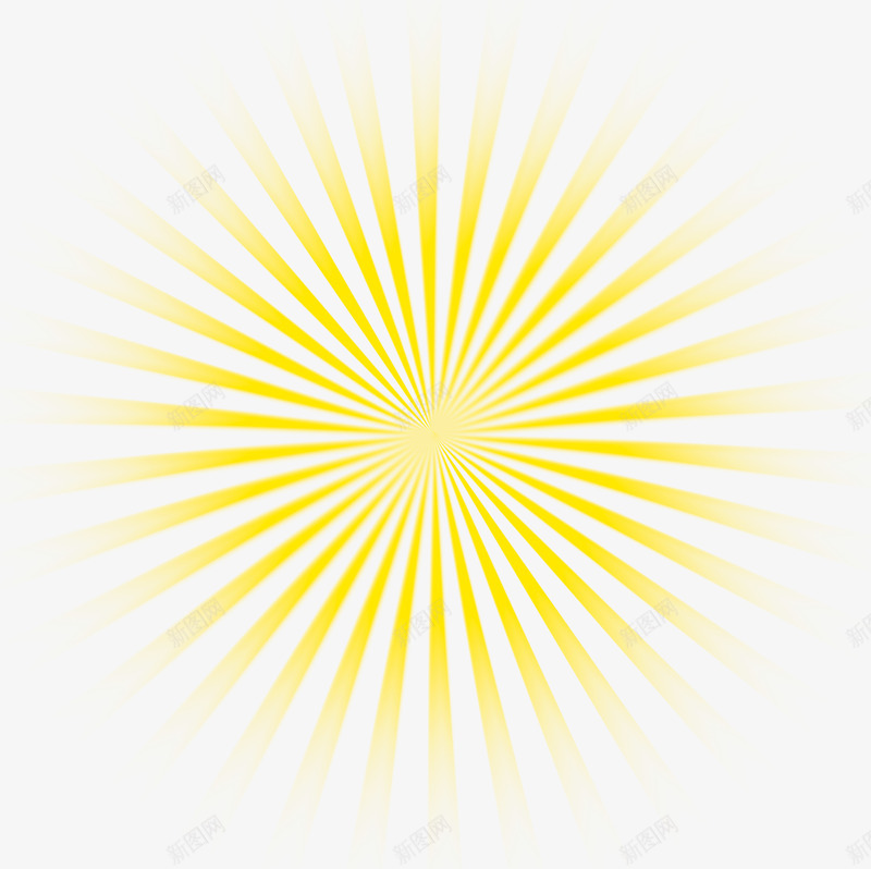 夏日放射性黄色光效png免抠素材_88icon https://88icon.com 夏日 放射性 色光