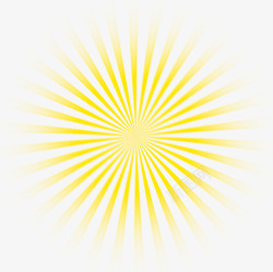 黄色光效夏日放射性黄色光效高清图片