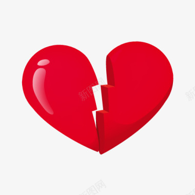 红色心心碎图标红色图标