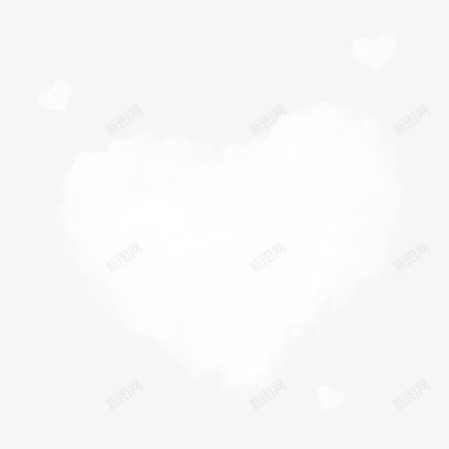 心形png免抠素材_88icon https://88icon.com 云朵 心形 情人节素材 白云 背景装饰