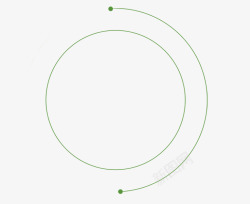 绿色圆圈半圆圆圈圆形填色卡装饰图案高清图片