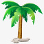 relax可可椰子假日岛群岛棕榈棕榈树放高清图片