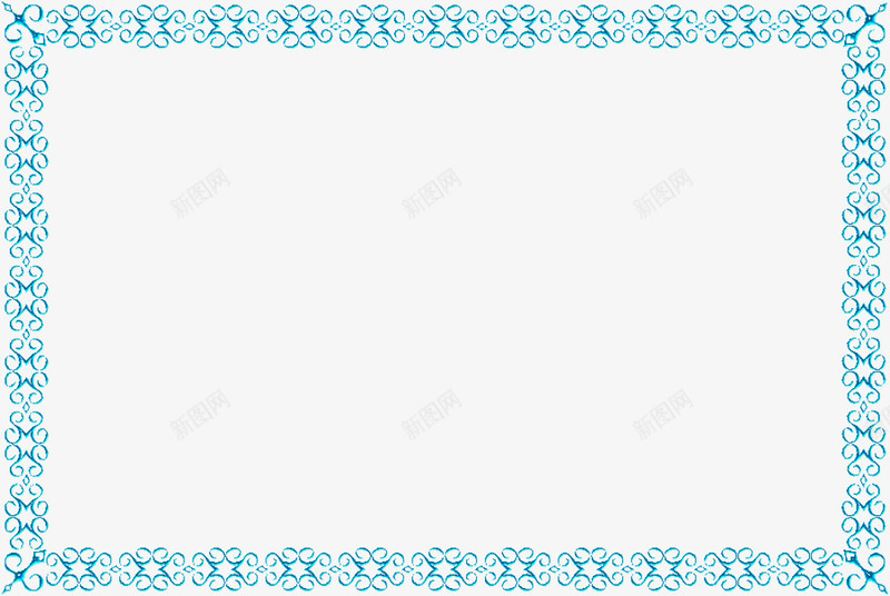 蓝色装饰花纹相框png免抠素材_88icon https://88icon.com 相框 花纹相框 蓝色相框 装饰花纹相框