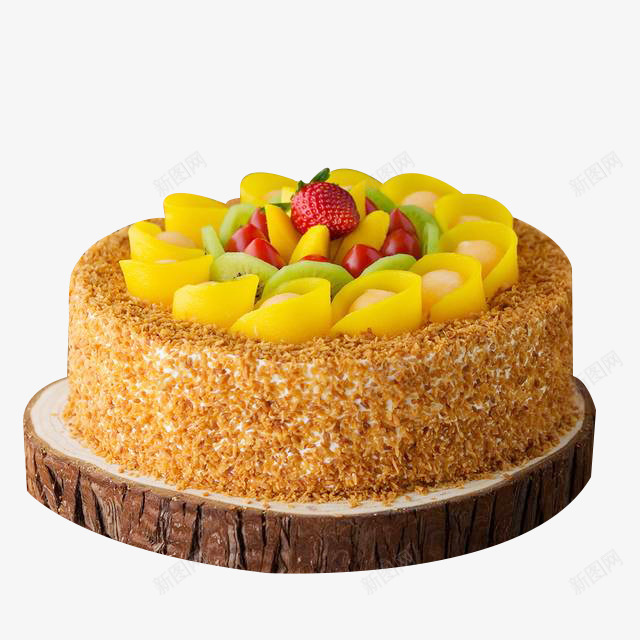 小清晰的蛋糕png免抠素材_88icon https://88icon.com 水果 蛋糕 西饼 黄色