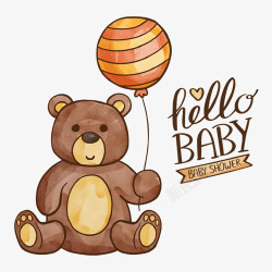 小熊气球快乐的小熊熊高清图片