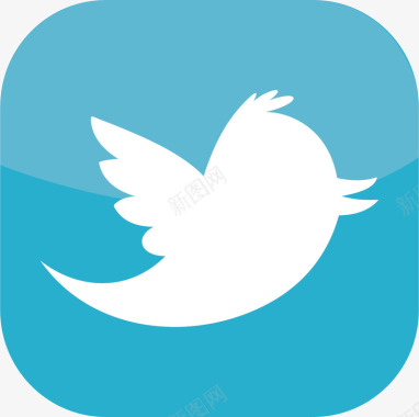手机推特应用logo图标图标