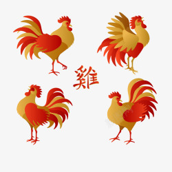 鸡年喜庆春节新年素材