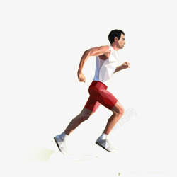为事业奋斗奔跑的男人高清图片