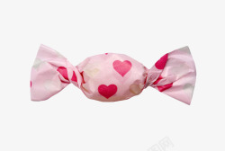 粉色画着爱心的包装的糖果素材