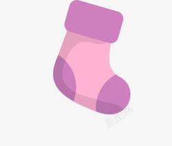 儿童堆堆袜紫色儿童袜可爱卡通婴儿高清图片