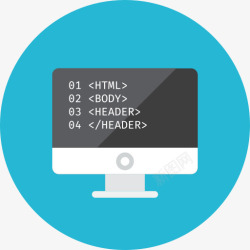 编码HTML该公司免费包圆形素材