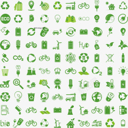 环保标志设计生态环境图标集高清图片