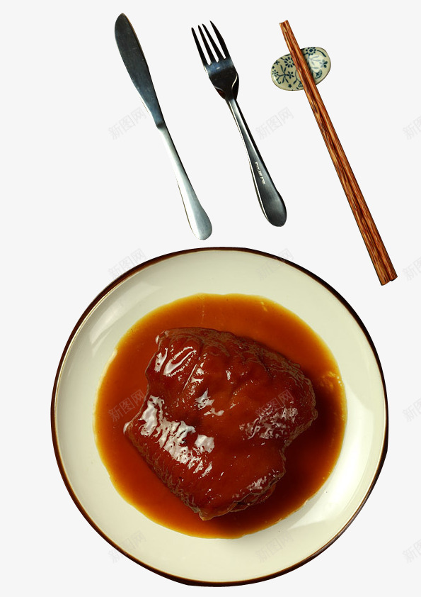 红烧肘子png免抠素材_88icon https://88icon.com 中餐 红烧肘子 肉 食物