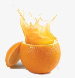 汁鲜美味鲜榨橙汁图标高清图片
