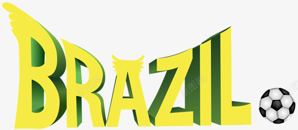 巴西足球标志英文图标图标