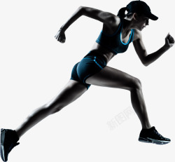 奔跑的运动员插图奔跑冲刺的女运动员高清图片